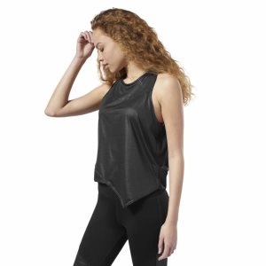 Reebok Studio Graphic Muskelshirt Damen - Schwarz - DE 780-YUS